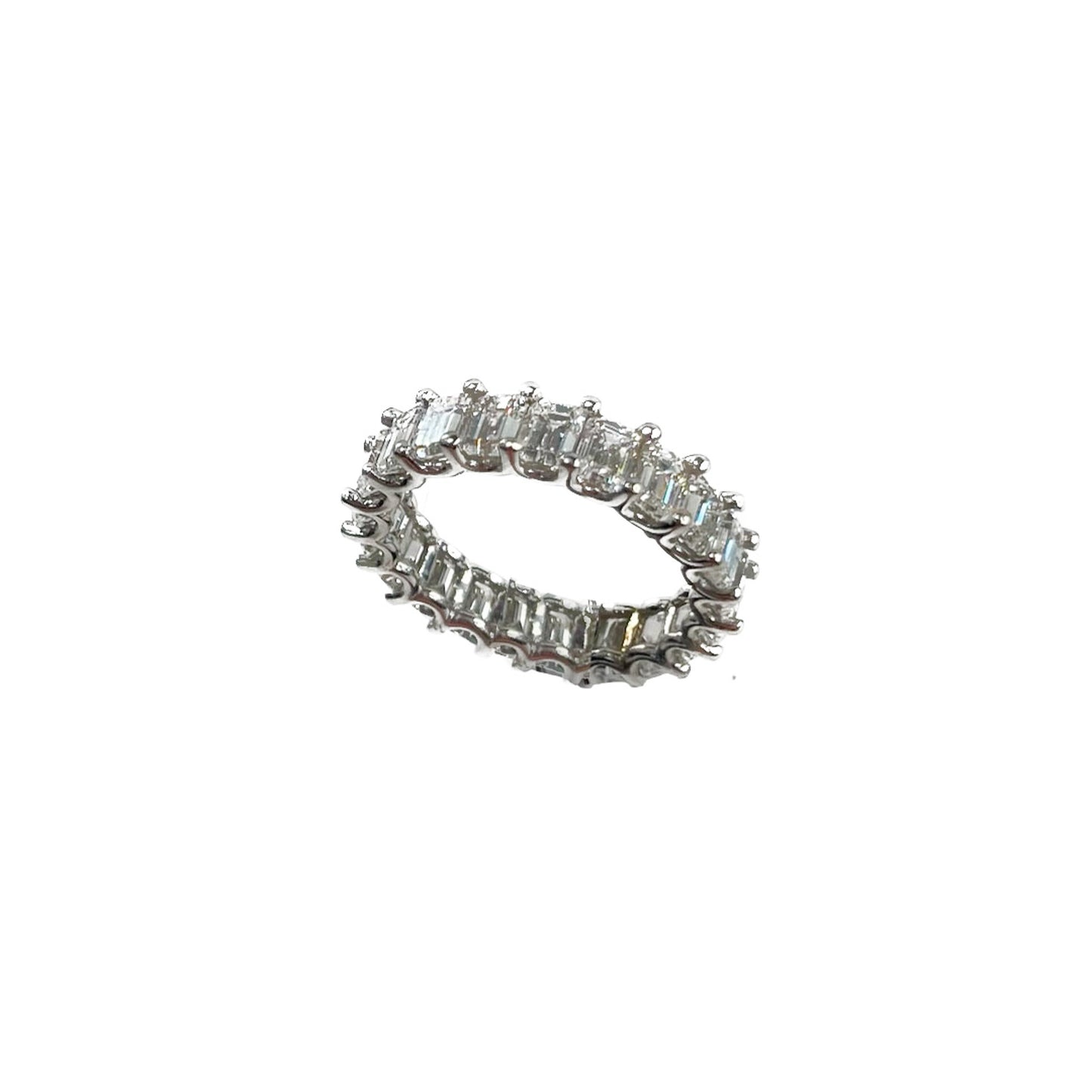 Emerald Diamond Eternity Band - 5.25 CT