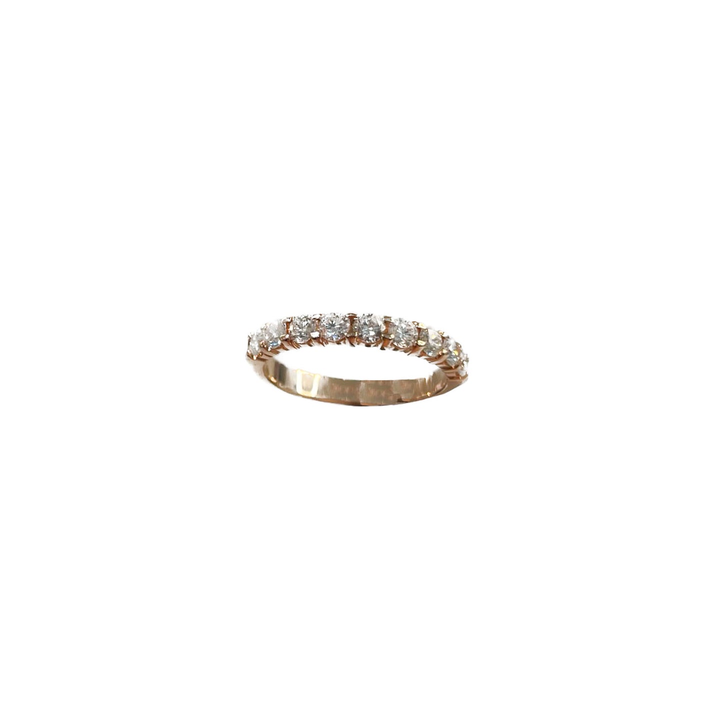 Rose Gold Diamond Band - 0.78 CT