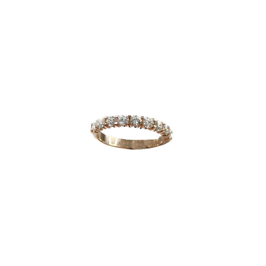 Rose Gold Diamond Band - 0.78 CT