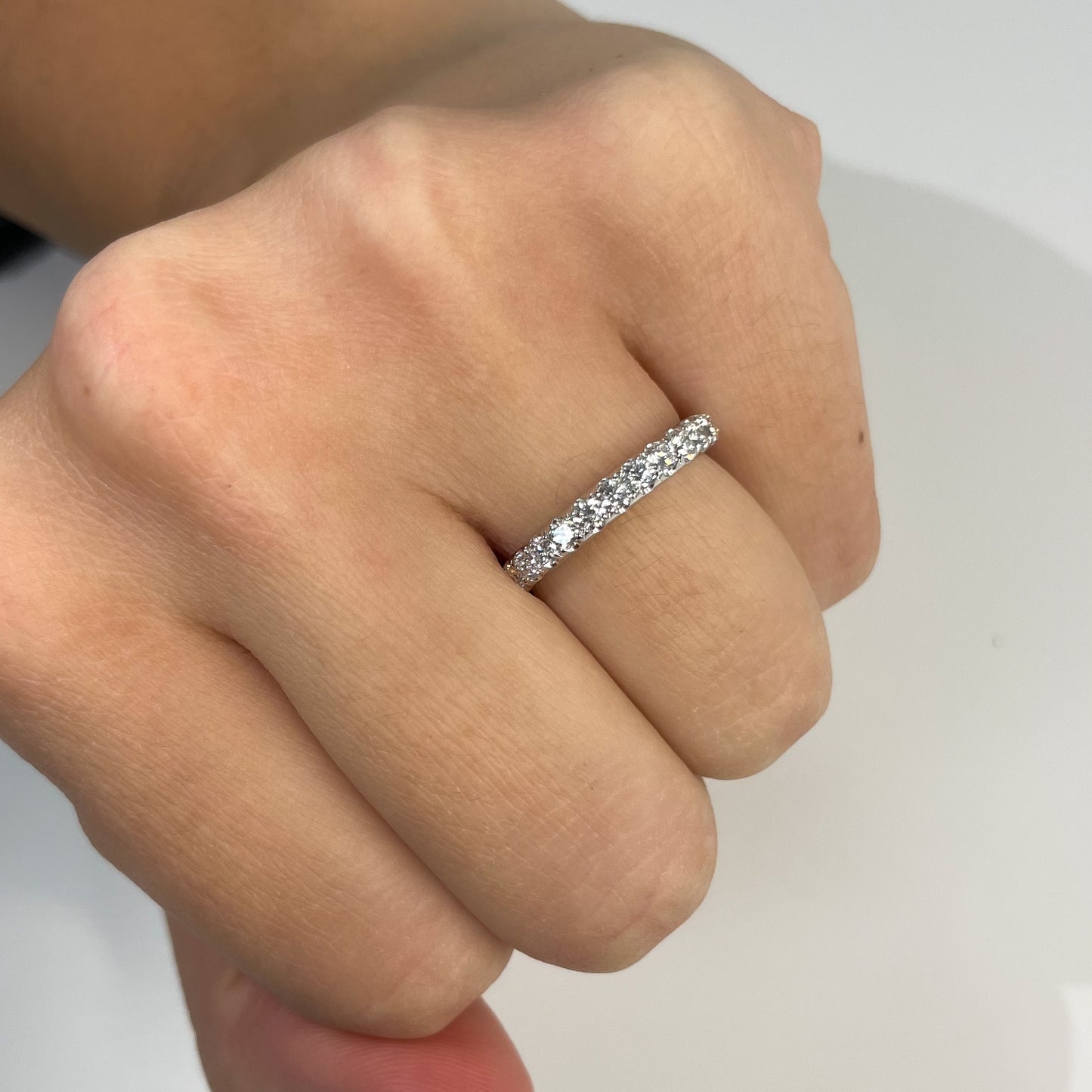 White Gold Diamond Band - 0.60 CT