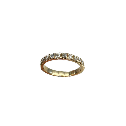 Yellow Gold Diamond Band - 0.66 CT
