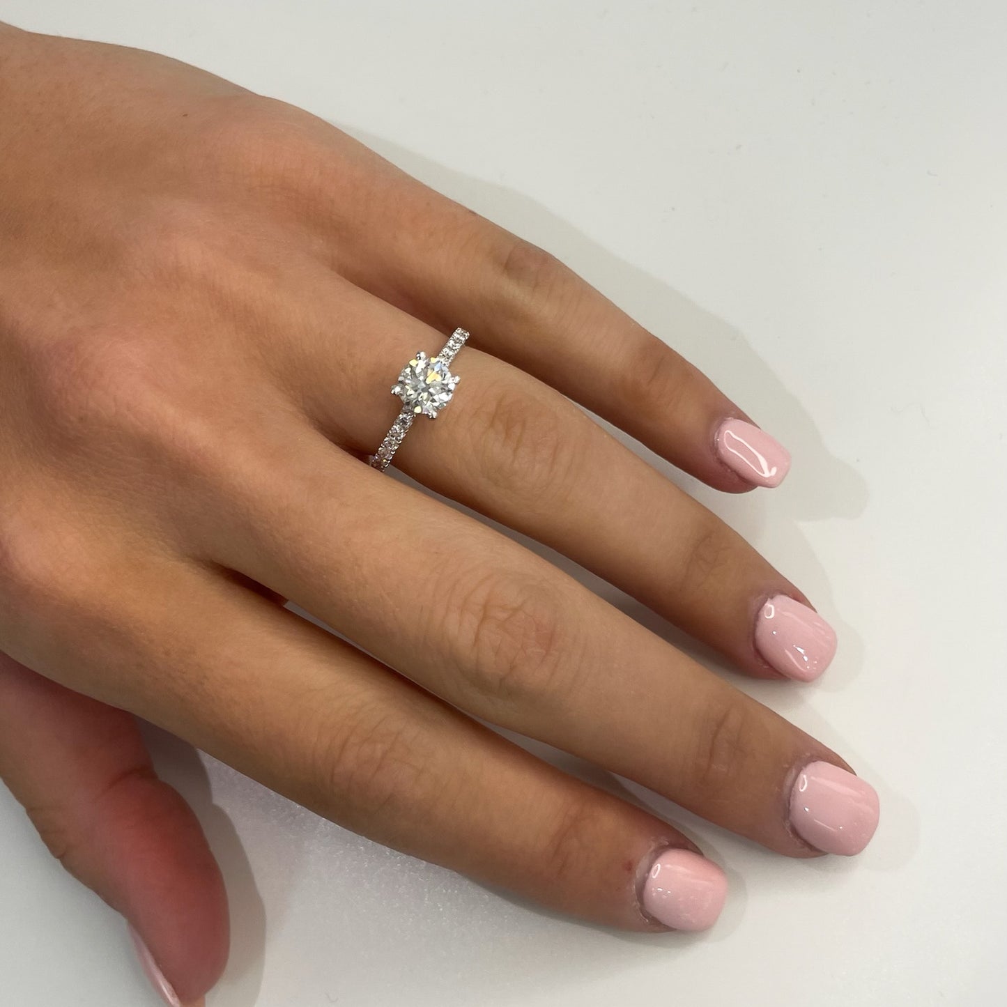 Round Solitaire Engagement Ring - 1.26 CT