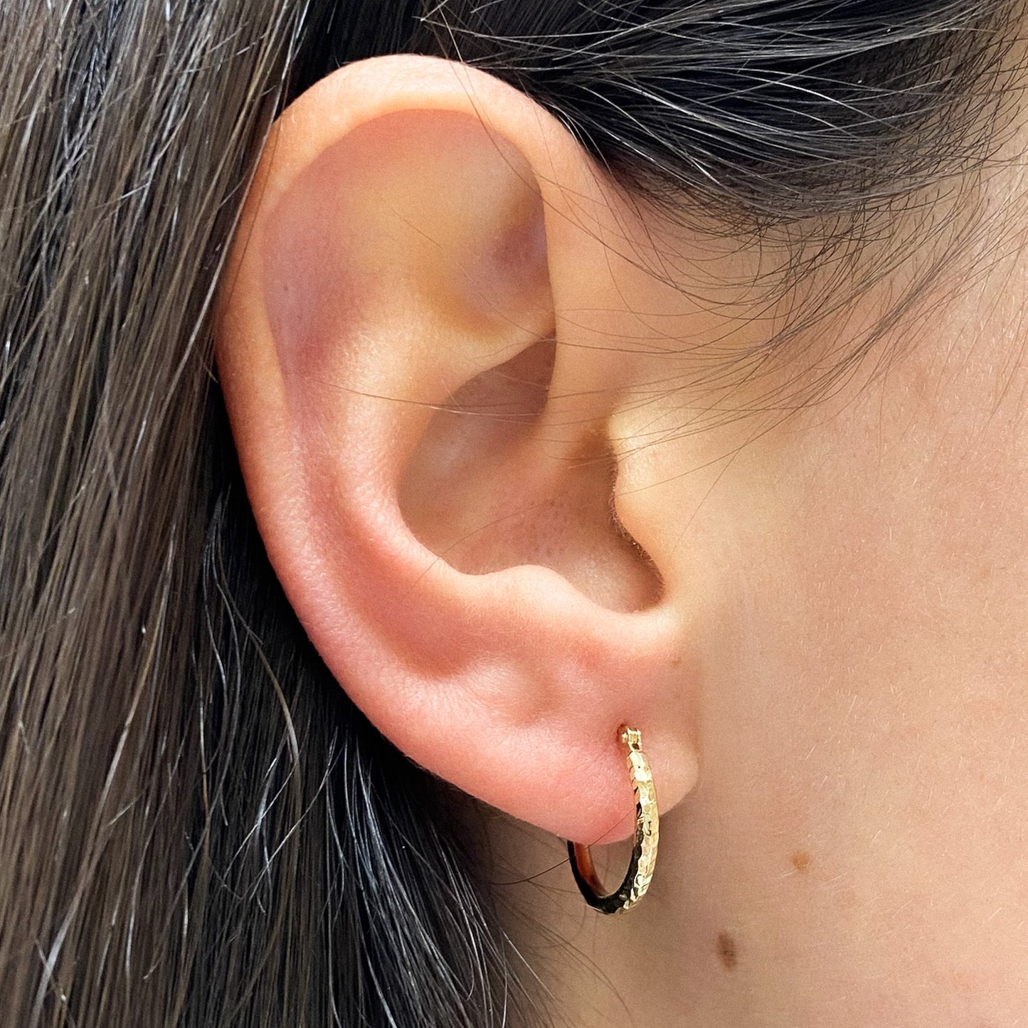 Mini Diamond Cut Hoops
