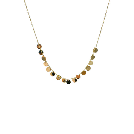 Gold Disc Necklace