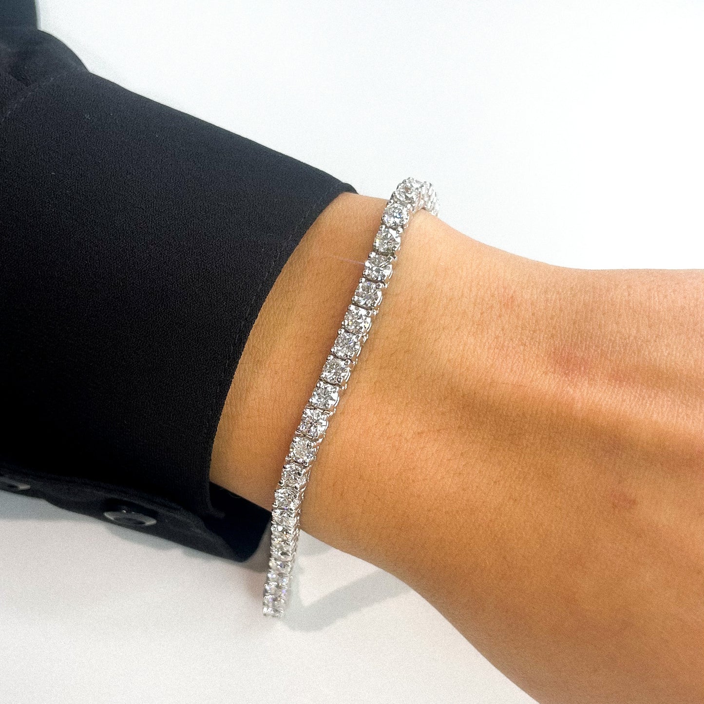 Classic Lab Diamond Tennis Bracelet - 8.50 CT