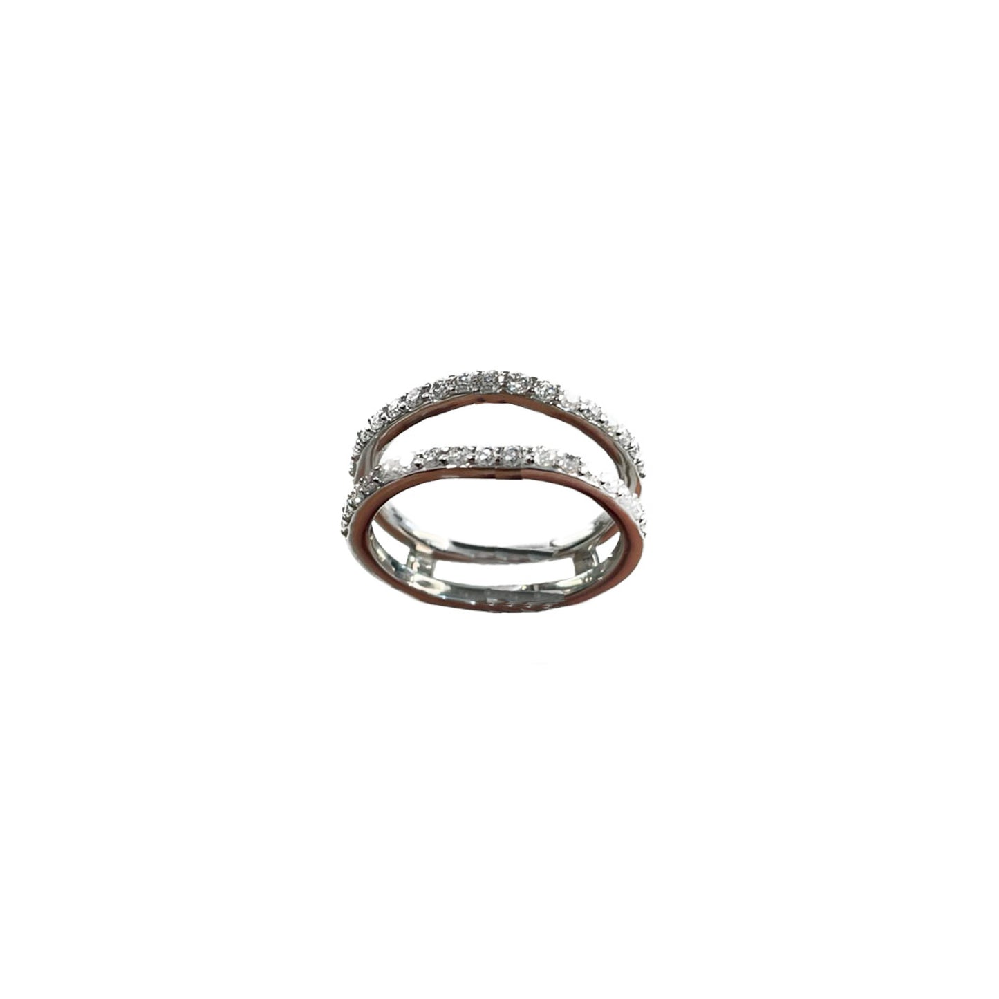 Curved Diamond Ring Guard - 0.50 CT