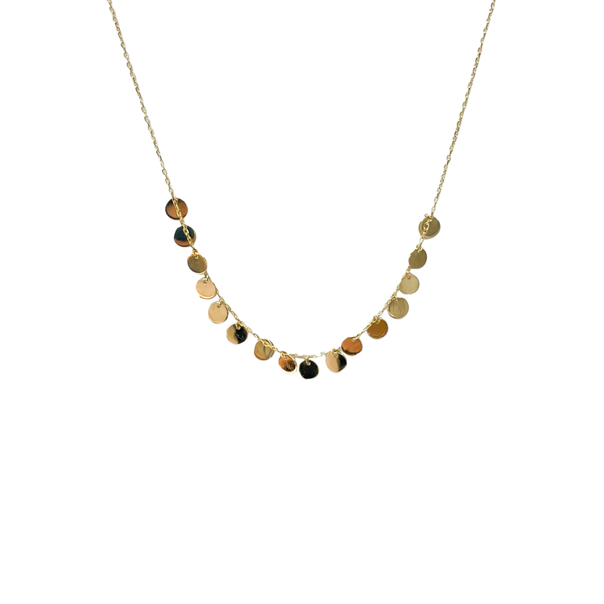 Midi Disc Necklace - Gold – Laura Holland Jewellery